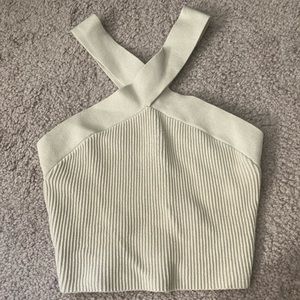 ARITZIA BABATON Sculpt Knit Criss Cross Cropped Tank XS